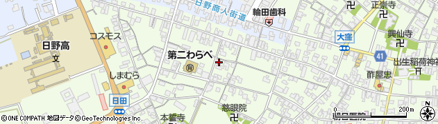 滋賀県蒲生郡日野町大窪961周辺の地図