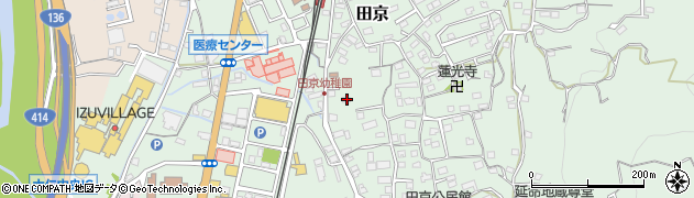 静岡県伊豆の国市田京332周辺の地図