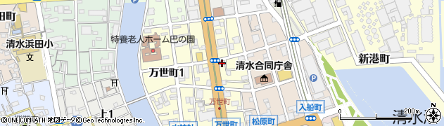 静岡中央銀行清水支店 ＡＴＭ周辺の地図