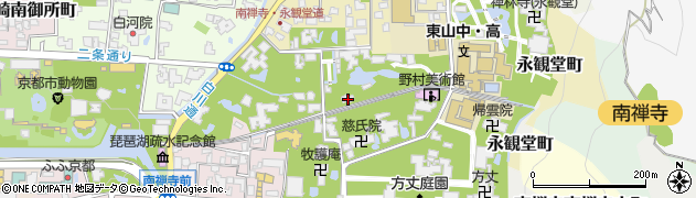 京都府京都市左京区南禅寺福地町57周辺の地図