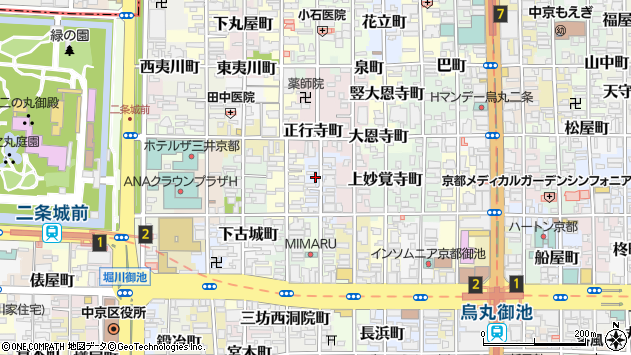 〒604-0035 京都府京都市中京区上松屋町の地図