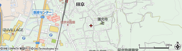 静岡県伊豆の国市田京539周辺の地図