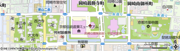 京都府京都市左京区岡崎成勝寺町周辺の地図