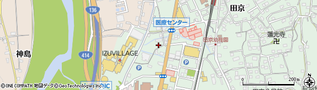 静岡県伊豆の国市田京157周辺の地図