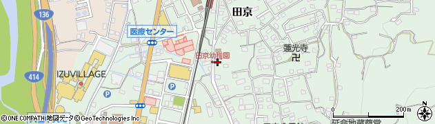 静岡県伊豆の国市田京116周辺の地図