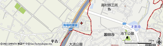 愛知県豊田市駒場町茶袋周辺の地図