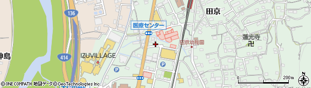静岡県伊豆の国市田京154周辺の地図
