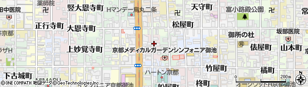 京都府京都市中京区仁王門突抜町周辺の地図