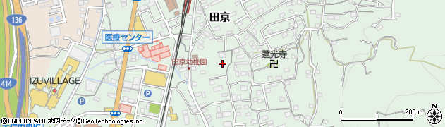 静岡県伊豆の国市田京335周辺の地図