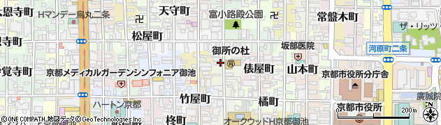京都府京都市中京区等持寺町周辺の地図