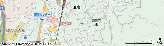 静岡県伊豆の国市田京540周辺の地図