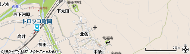 京都府亀岡市篠町山本北条22周辺の地図