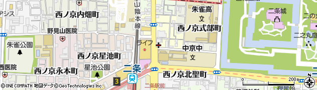 中華そば専門店天下一品二条駅前店周辺の地図