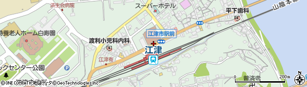 江津駅周辺の地図