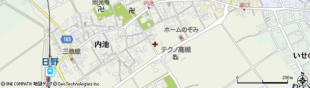 滋賀県蒲生郡日野町内池319周辺の地図