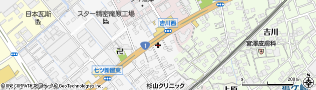 松屋静岡七ツ新屋店周辺の地図