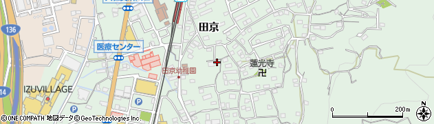 静岡県伊豆の国市田京336周辺の地図