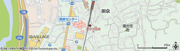 静岡県伊豆の国市田京269周辺の地図