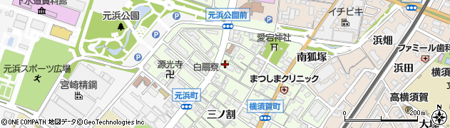 ファミリーマート横須賀町店周辺の地図