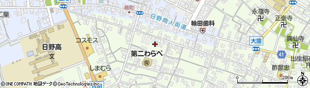 滋賀県蒲生郡日野町大窪839周辺の地図