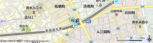 桜橋周辺の地図