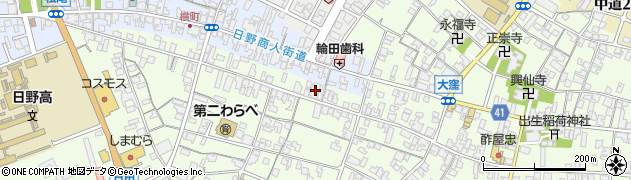 滋賀県蒲生郡日野町大窪817周辺の地図