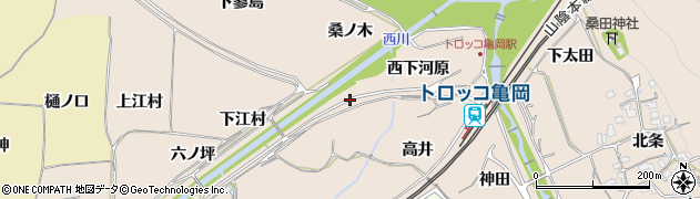 京都府亀岡市篠町山本桑ノ木周辺の地図