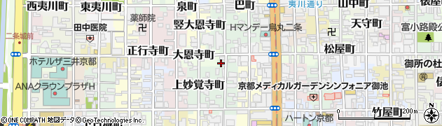 京都府京都市中京区蛸薬師町周辺の地図
