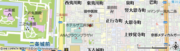京都府京都市中京区西大黒町周辺の地図