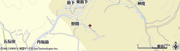 愛知県岡崎市丹坂町（野間）周辺の地図