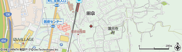 静岡県伊豆の国市田京328周辺の地図