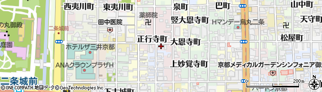 京都府京都市中京区正行寺町679周辺の地図