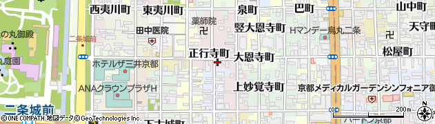 京都府京都市中京区正行寺町676周辺の地図