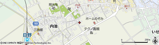 滋賀県蒲生郡日野町内池320周辺の地図