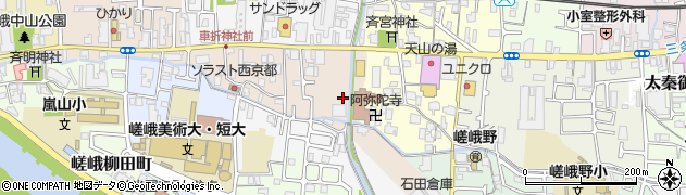 京都バス株式会社　嵐山営業所周辺の地図