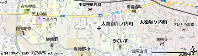 関西電力株式会社　太秦寮周辺の地図