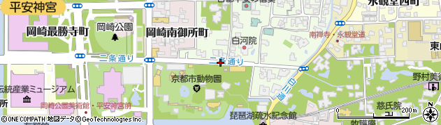 京都府京都市左京区岡崎法勝寺町周辺の地図