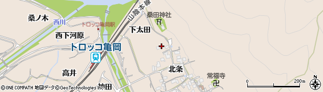 京都府亀岡市篠町山本北条9周辺の地図