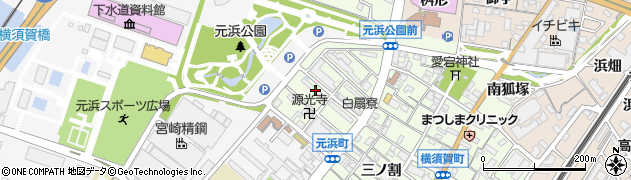 愛知県東海市横須賀町扇島周辺の地図