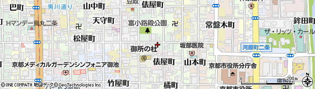 京都府京都市中京区晴明町664周辺の地図