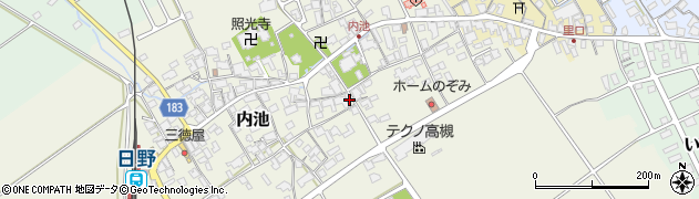 滋賀県蒲生郡日野町内池988周辺の地図