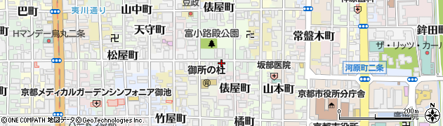 京都府京都市中京区晴明町周辺の地図