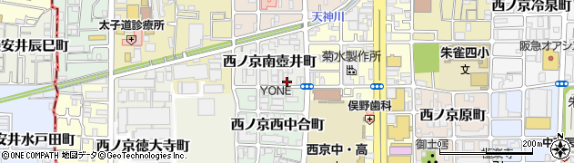 京都府京都市中京区西ノ京南壺井町57周辺の地図