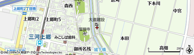 愛知県豊田市上郷町本田101周辺の地図