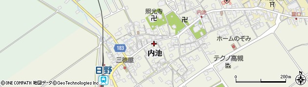 滋賀県蒲生郡日野町内池855周辺の地図