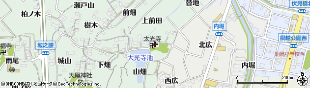 愛知県東海市大田町上前田2周辺の地図