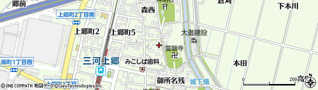 愛知県豊田市上郷町御所名残46周辺の地図