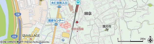 静岡県伊豆の国市田京310周辺の地図
