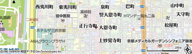 京都府京都市中京区正行寺町682周辺の地図
