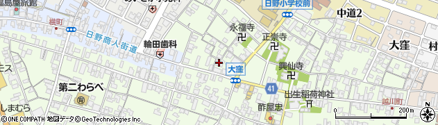 滋賀県蒲生郡日野町大窪535周辺の地図